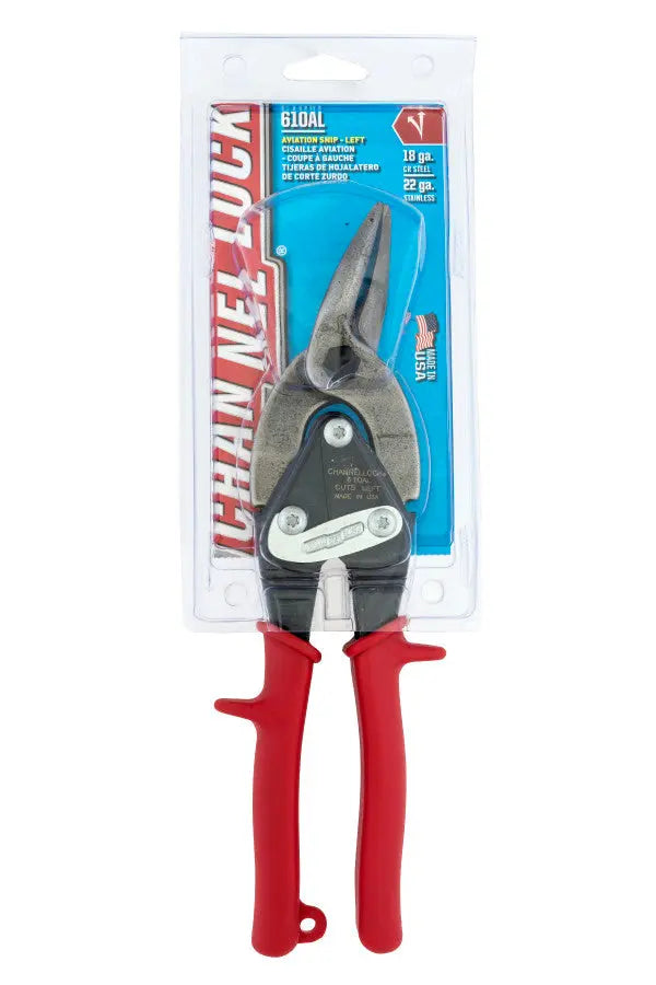 Channellock Left Cut Aviation Snip, 9.75 in - CL 610AL Channellock