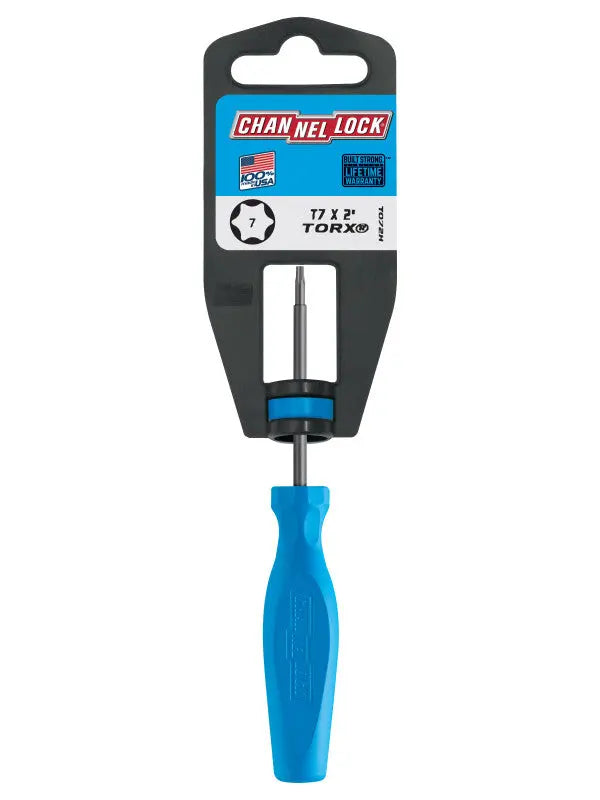 Channellock Professional Torx Screwdriver, T7 x 2 in - CL T072H Channellock