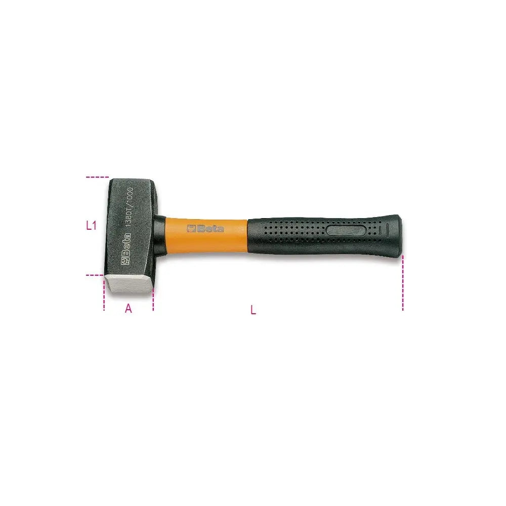 Beta Tools (Article# 1380T 1000) 35 oz Mason Club Drilling Hammer with Fiberglass Handle - BT 13800310 Beta Tools