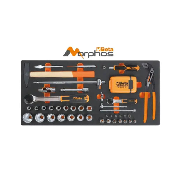 Beta Tools 1/4 in and 1/2 in Socket with EVA Foam Tray - BT 027500014 