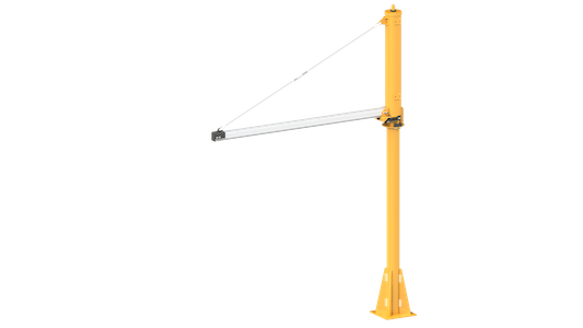 Knight Global Turnbuckle Jib Cranes, TR2000 Series Rail, 13 ft Rail Under Clearance