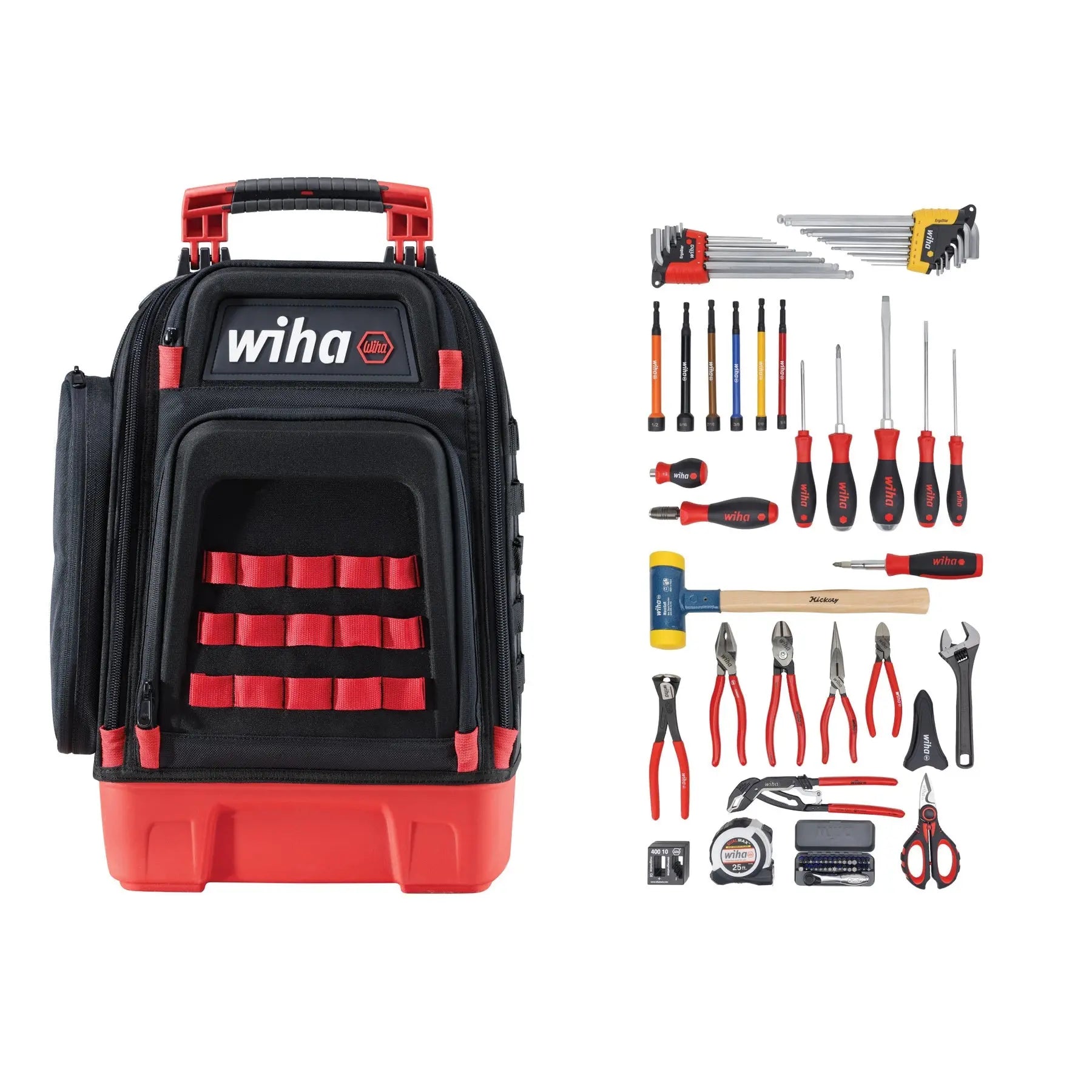 Wiha Set of 80 Industrial MRO Tool Kit with Heavy Duty Backpack - WI 91873 Wiha