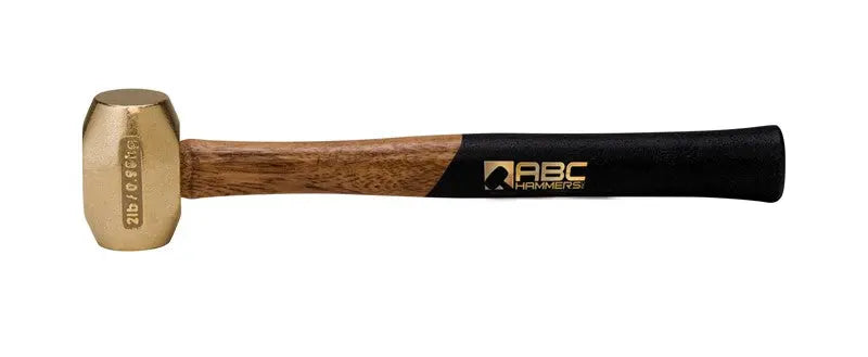 ABC Hammers 2 lbs Brass Hammer with 12.5 in Wood Handle - ABC ABC2BW ABC Hammers