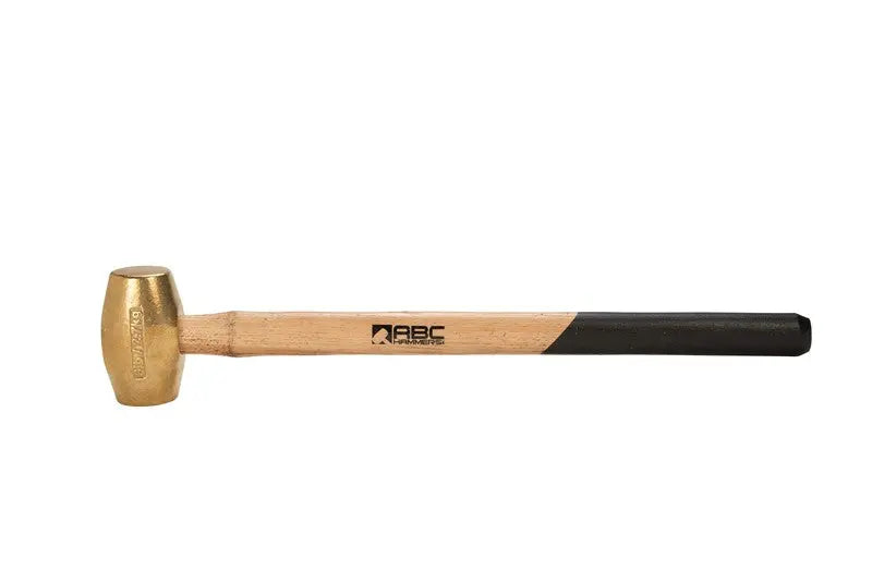 ABC Hammers 6 lbs Brass Hammer with 24 in Wood Handle - ABC ABC6BWS ABC Hammers