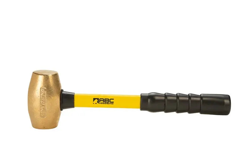 ABC Hammers 6 lbs Brass Hammer with 16 in Fiberglass Handle - ABC ABC6BFB ABC Hammers