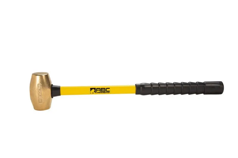 ABC Hammers 6 lbs Brass Hammer with 24 in Fiberglass Handle - ABC ABC6BFBS ABC Hammers