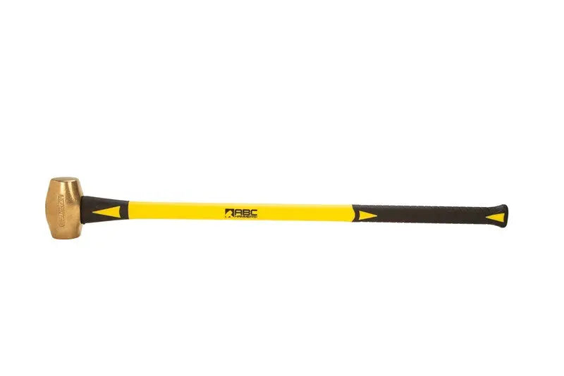 ABC Hammers 6 lbs Brass Hammer with 33 in Fiberglass Handle - ABC ABC6BF ABC Hammers