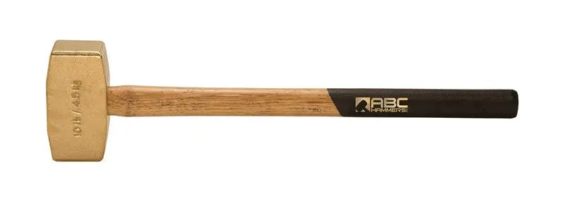 ABC Hammers 10 lbs Brass Hammer with 24 in Wood Handle - ABC ABC10BWS ABC Hammers