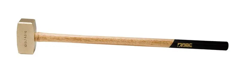 ABC Hammers 10 lbs Brass Hammer with 32 in Wood Handle - ABC ABC10BW ABC Hammers