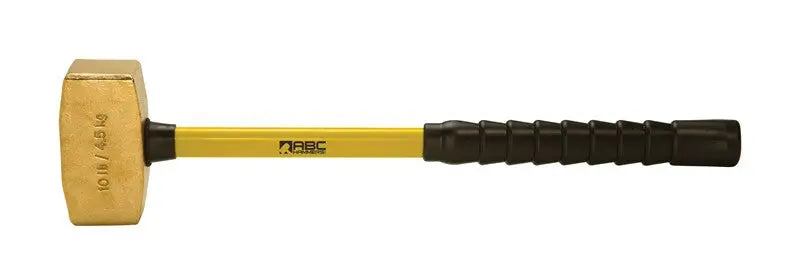 ABC Hammers 10 lbs Brass Hammer with 24 in Fiberglass Handle - ABC ABC10BFBS ABC Hammers