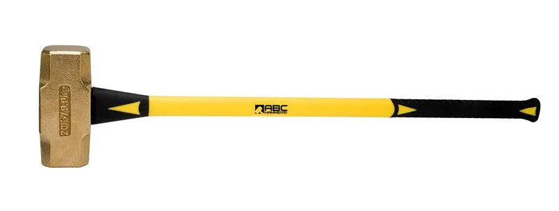 ABC Hammers 20 lbs Brass Hammer with 33 in Fiberglass Handle - ABC ABC20BF ABC Hammers