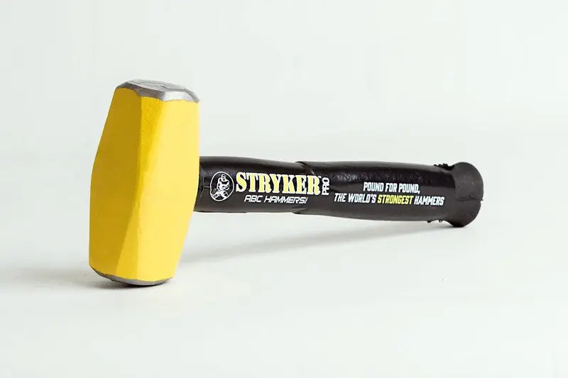 ABC Hammers 4 lbs Hammer Head with 12 in Steel Reinforced Rubber Handle - ABC PRO412S ABC Hammers