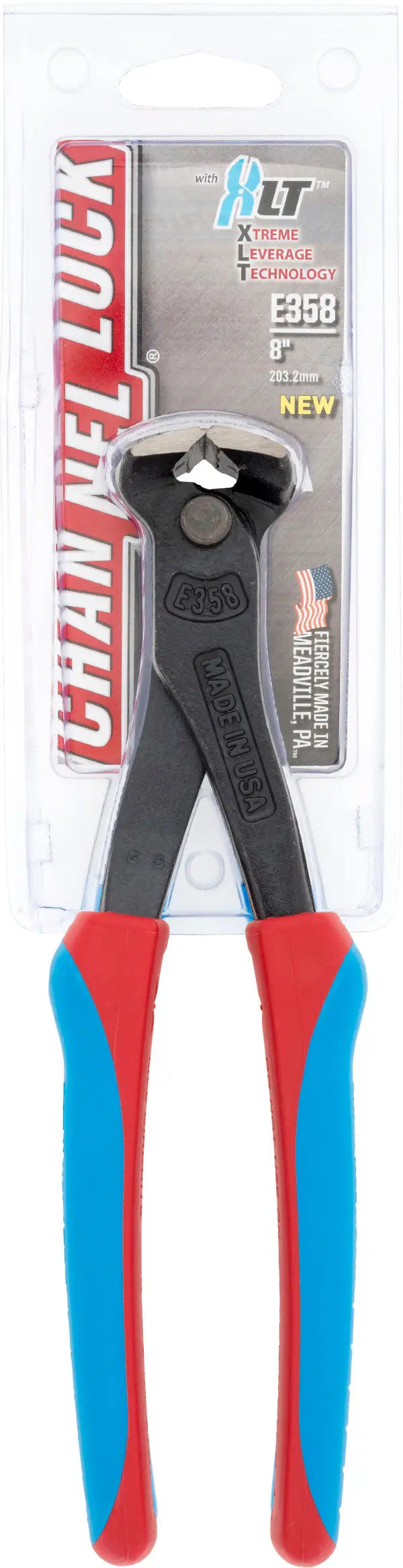 Channellock Code Blue End Cutting Plier, 8.5 in - CL 358CB Pliers Channellock