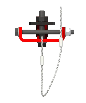 Knight Global Mid-Rail Stop for RAD4110 Rail Systems - KG MRAA4455 Knight Global