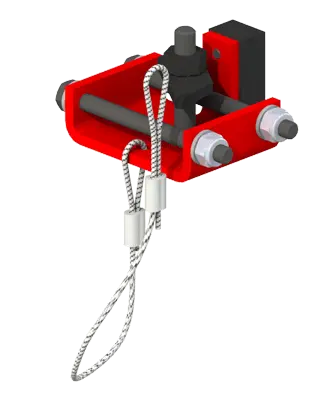 Knight Global Mid-Rail Stop for RAD4110 Rail Systems - KG MRAA4455 Knight Global