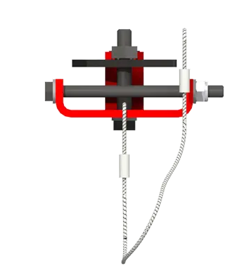 Knight Global Mid-Rail Stop for RAD6110 Rail Systems - KG MRAA6111 Knight Global