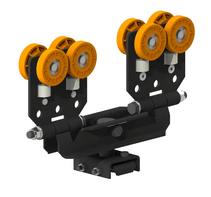 Knight Global Single or Dual Bridge End Truck, Capacity 1600 lbs - KG MRES6130 Knight Global