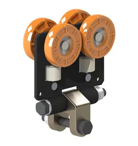 Knight Global Low Profile Load Trolley with Yoke for RAD6110 Rail Systems, Capacity 1600 lbs - KG MRTA6123 Knight Global