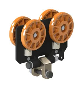 Knight Global Low Profile Load Trolley with Yoke for RAD7510 Rail Systems, Capacity 3000 lbs - KG MRTA7786 Knight Global