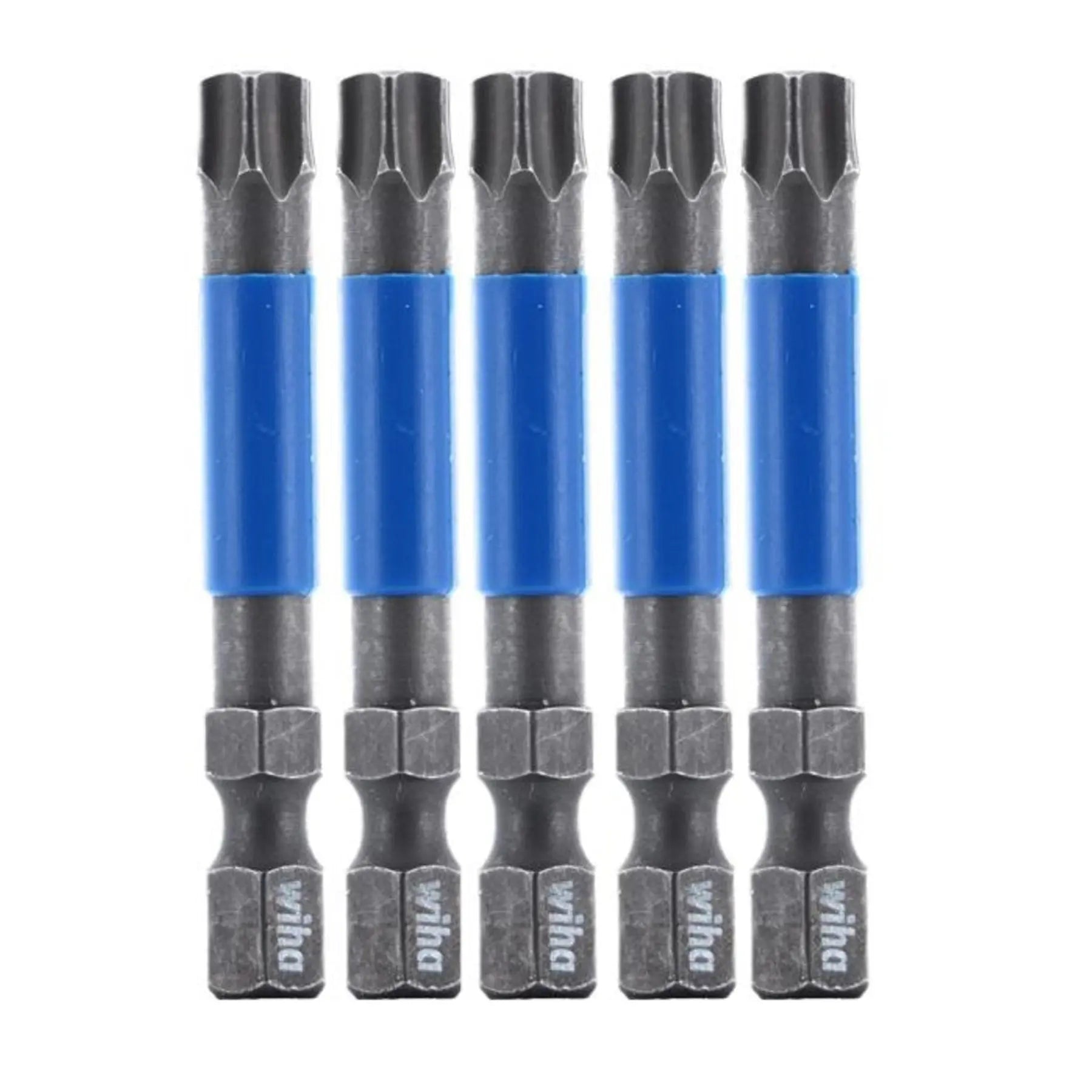Wiha Set of 5 2 in TerminatorBlue Torx Impact Bits, T40 - WI 70280 Wiha