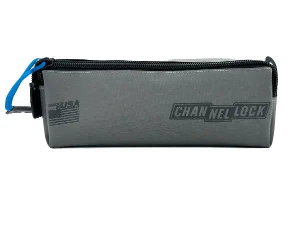 Channellock Grey Fused Cordura Premium Dual Zip Pouch with Laserlock Fabric - CL ZPS2G Zip Pouch Channellock