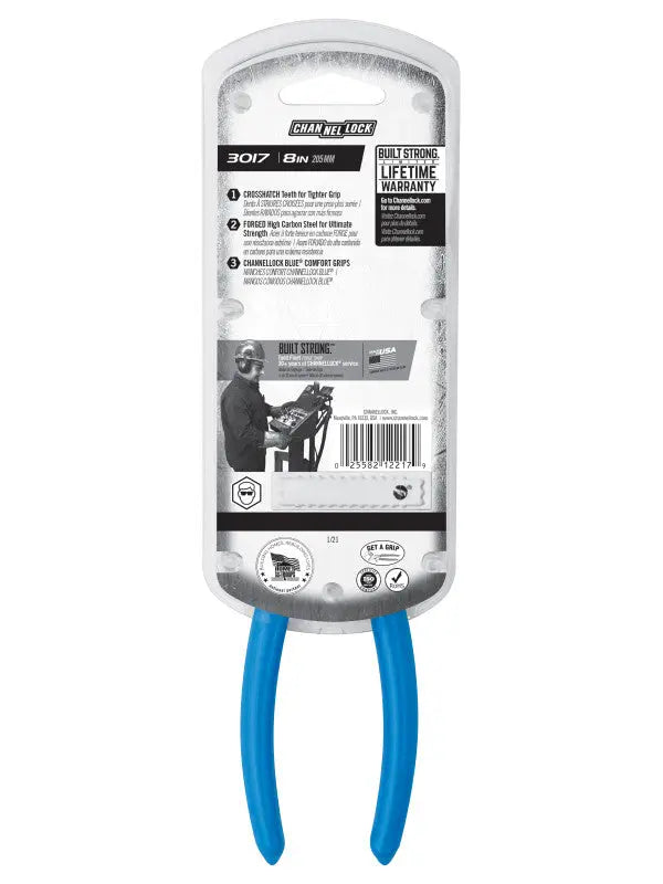Channellock Long Nose Plier, 8 in - CL 3017 Channellock