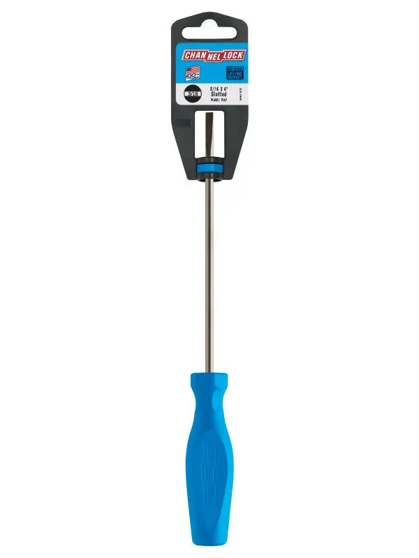 Channellock Magnetic Tip Professional Slotted Screwdriver, 3/16 x 6 in - CL S316H Channellock