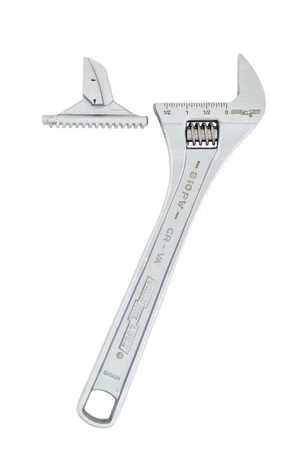 Channellock Reversible Jaw Chrome Adjustable Wrench, 8 in - CL 808PW Adjustable Wrench Channellock
