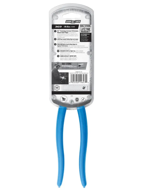 Channellock XLT Round Nose Linemen's Plier, 9.5 in - CL 369 Channellock