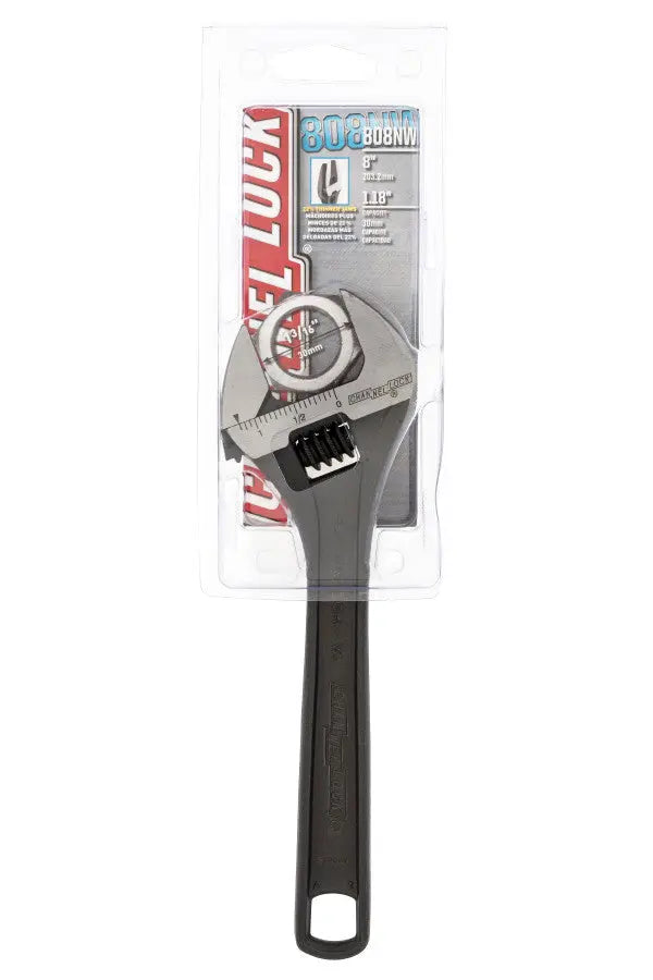 Channellock Black Phosphate Adjustable Wrench, 8 in - CL 808NW Adjustable Wrench Channellock