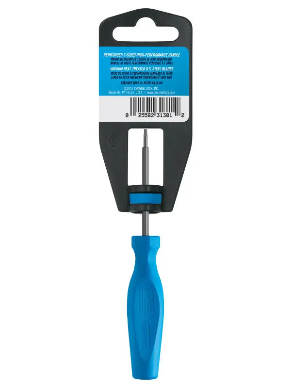 Channellock Professional Torx Screwdriver, T6 x 2 in - CL T062H Channellock