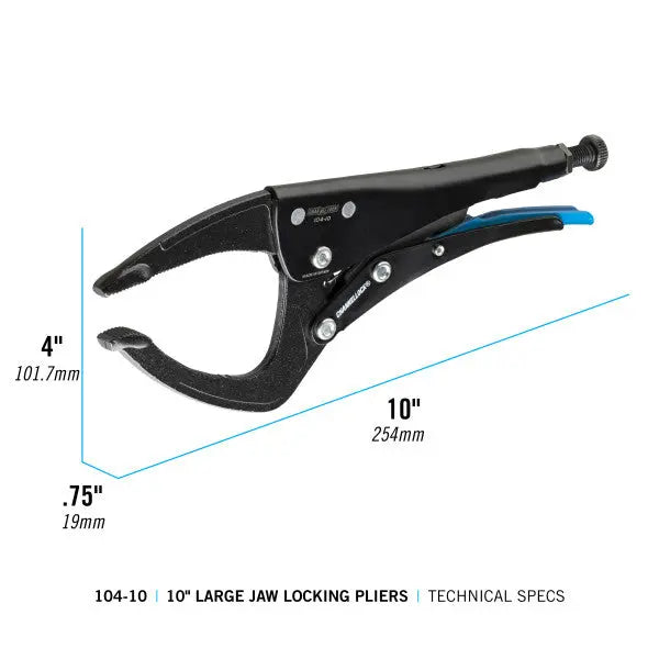 Channellock Large Jaw Locking Plier, 11.3 in - CL 104-10 Channellock