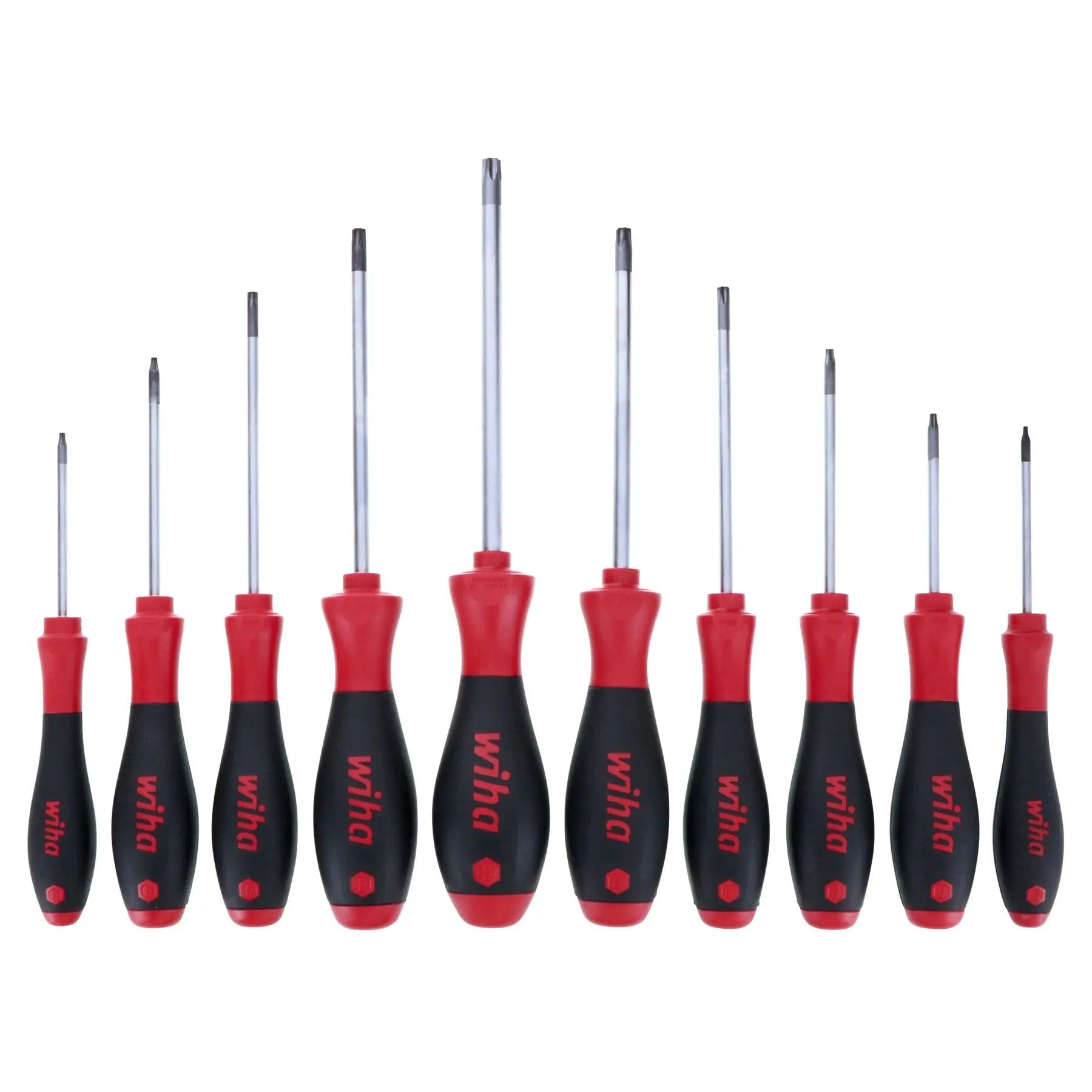Wiha Set of 10 SoftFinish Security Torx Driver Handles - WI 36259 Wiha