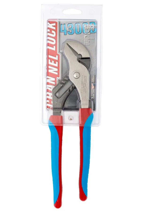 Channellock Code Blue Straight Jaw Tongue and Groove Plier, 10.5 in - CL 430CB Channellock