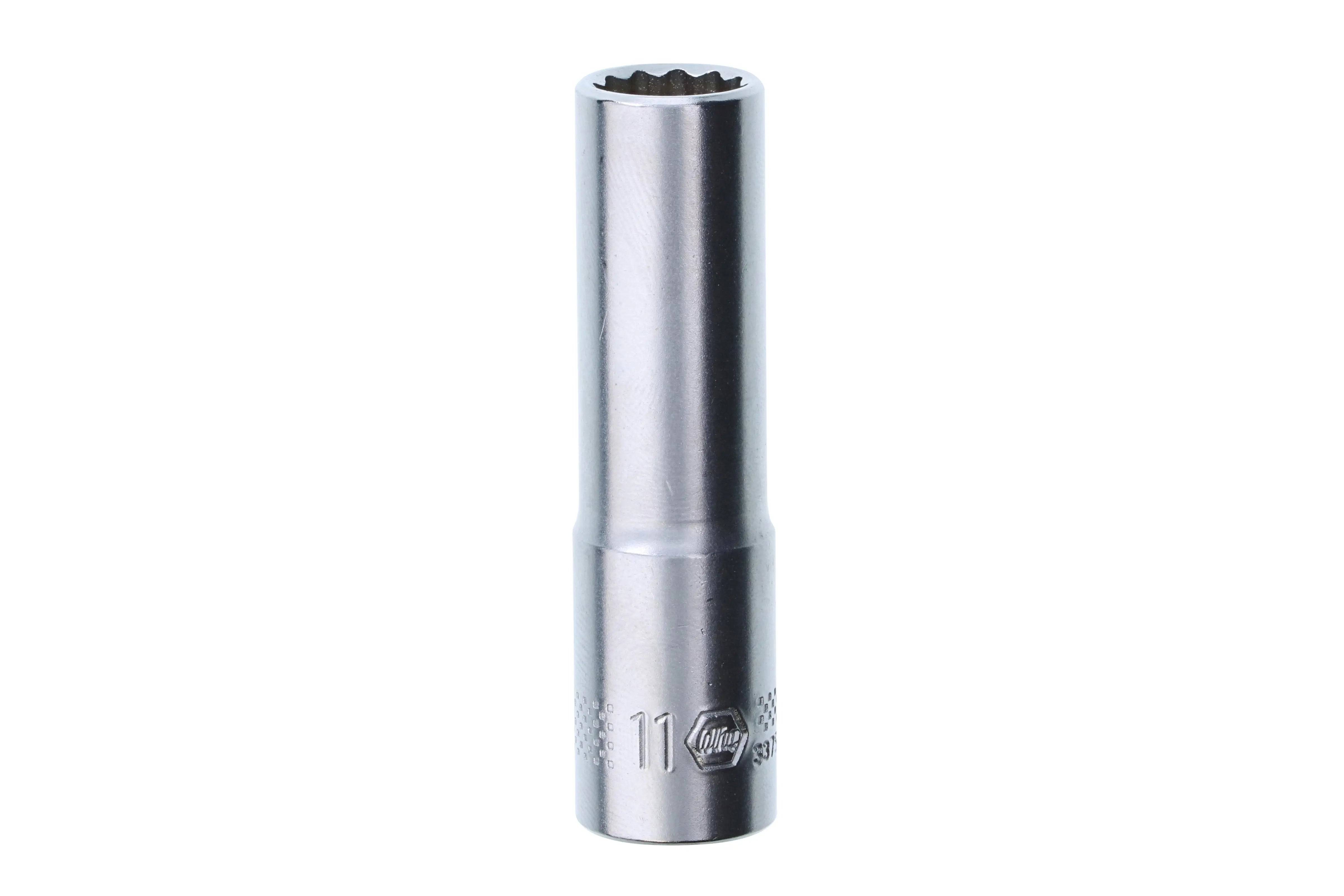 Wiha 33754, 3/8" Drive Deep Socket, 12 Point, 11.0mm Wiha