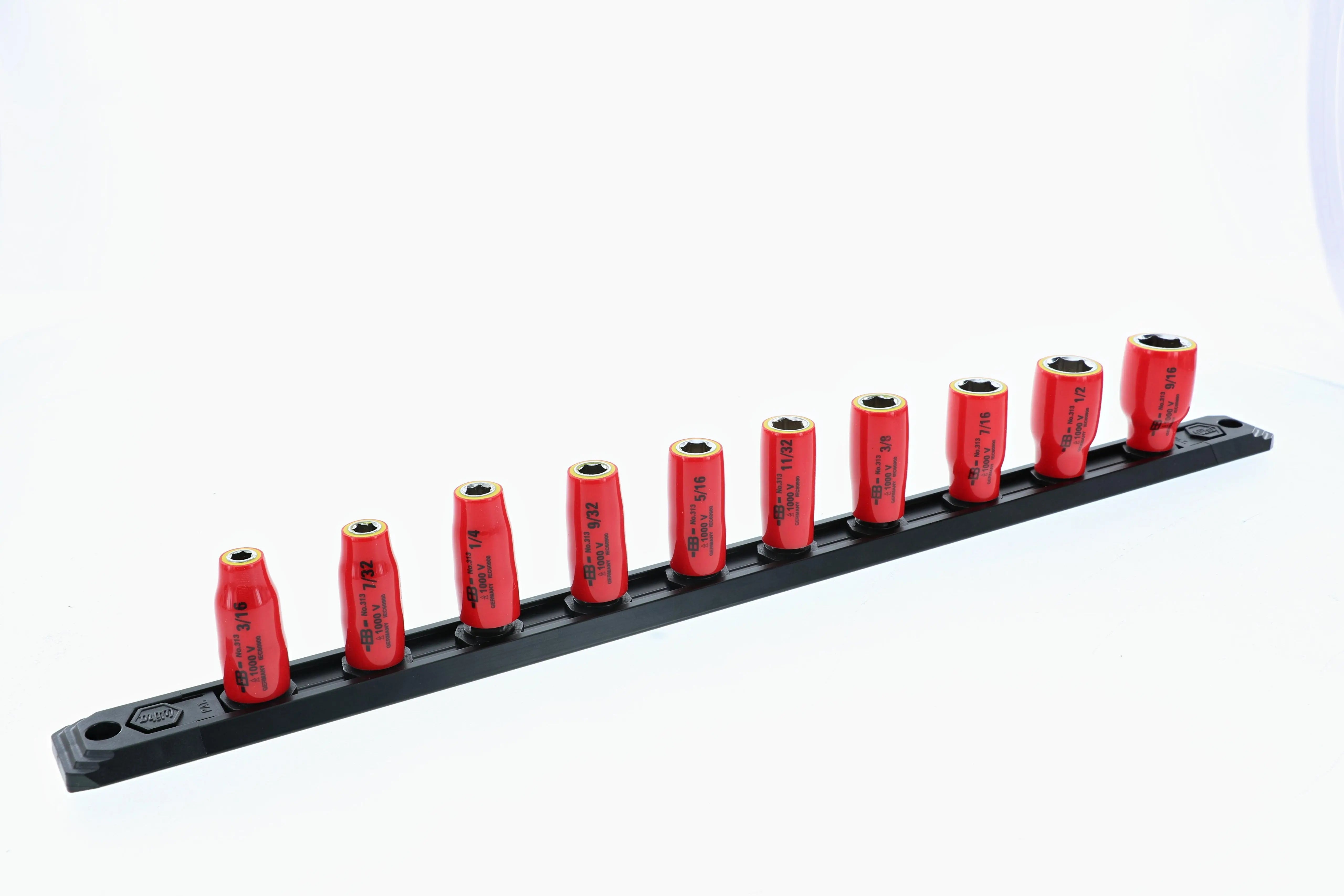 Wiha 31396, 10 PC Insulated Sockets 1/4 Drive Wiha