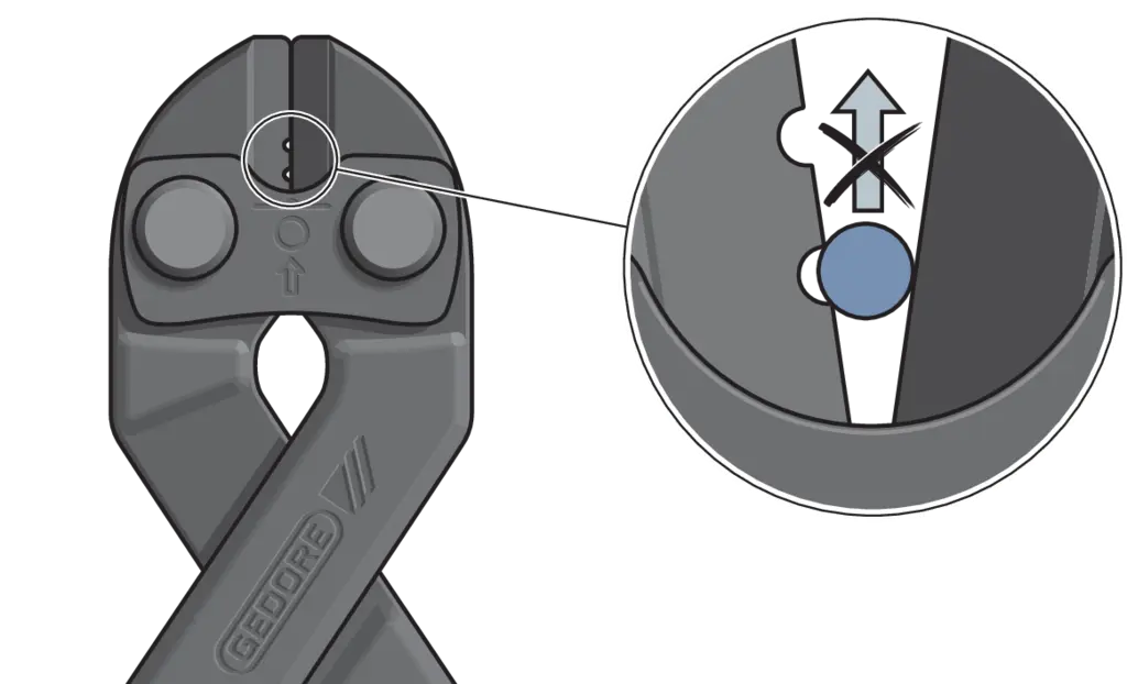 Gedore Dip-Insulated Bolt Cutter, 200mm - GD 2541289 Gedore