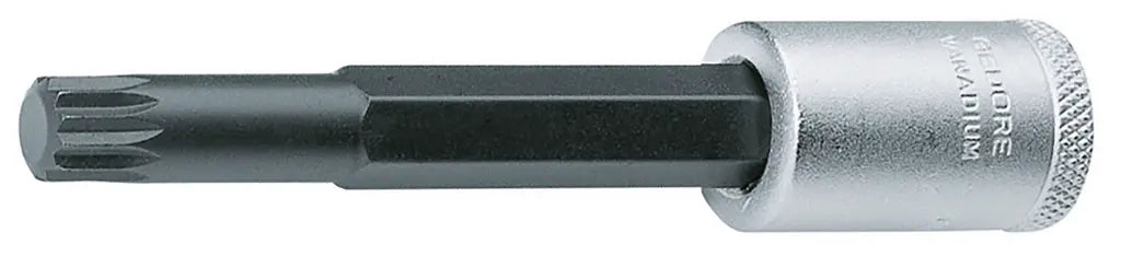 Gedore 3/8 in Long XZN Multi-Point Screwdriver Bit Socket, M10 - GD 1394339 Gedore