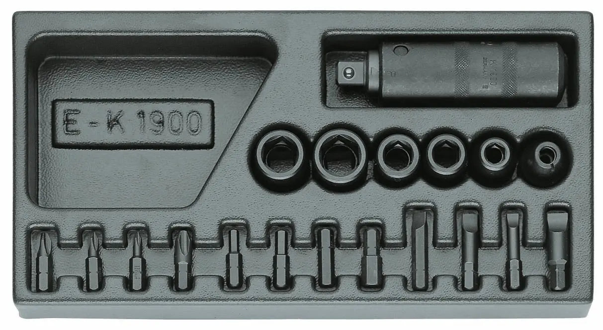 Gedore 1500 ES-K 1900 Impact driver set in 1/3 ES tool module 1402242 Gedore
