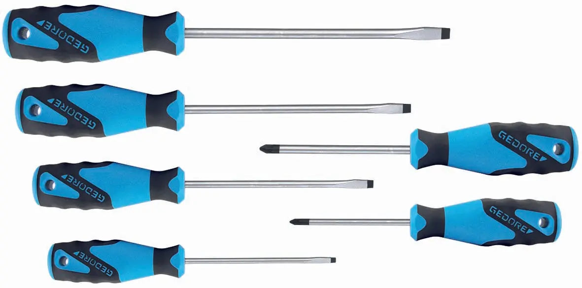 Gedore 2150-2160 PZ-06 3C-Screwdriver set 6 pcs IS 4-8 PZ 1-2 1482300 Gedore