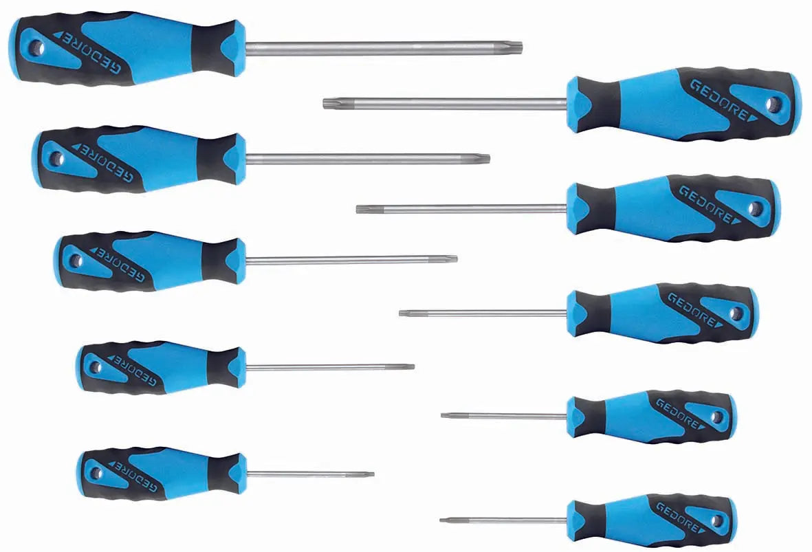 Gedore 2163 TX-010 3C-Screwdriver set 10 pcs TORX T7-T40 1482335 Gedore