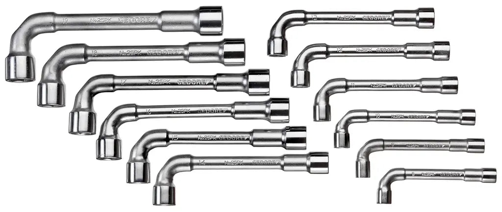 Gedore Set of 12 Double Ended Socket Wrench, 8 - 19mm - GD 1527312 Gedore