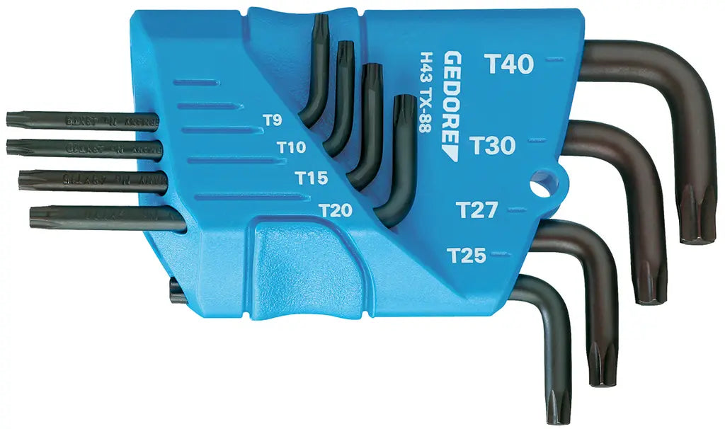 Gedore Set of 8 Torx Offset Screwdriver with Holder, T10 - T45 - GD 1531433 Gedore