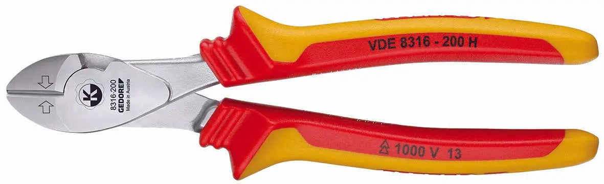 Gedore VDE 8316-200 H VDE Power side cutter with VDE insulating sleeves 200 mm 1551000 Gedore