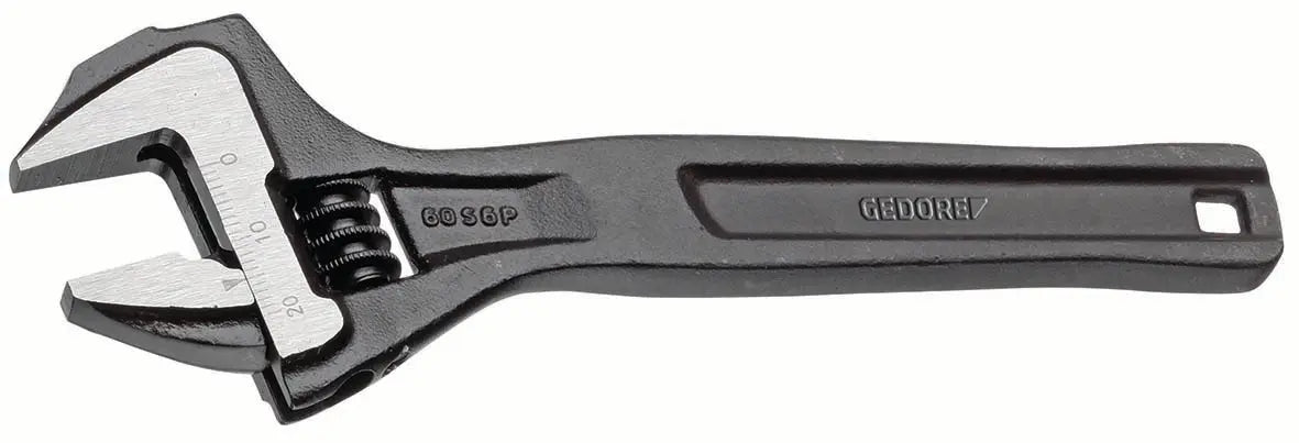 Gedore 60 S 8 P Adjustable Wrench 8", open end, phosphated 1966294 Gedore