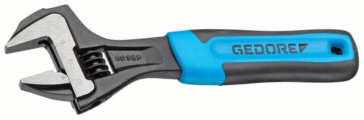Gedore 60 S 6 JP Adjustable Wrench 6", open end, phosphated with plastic handle 2668823 Gedore