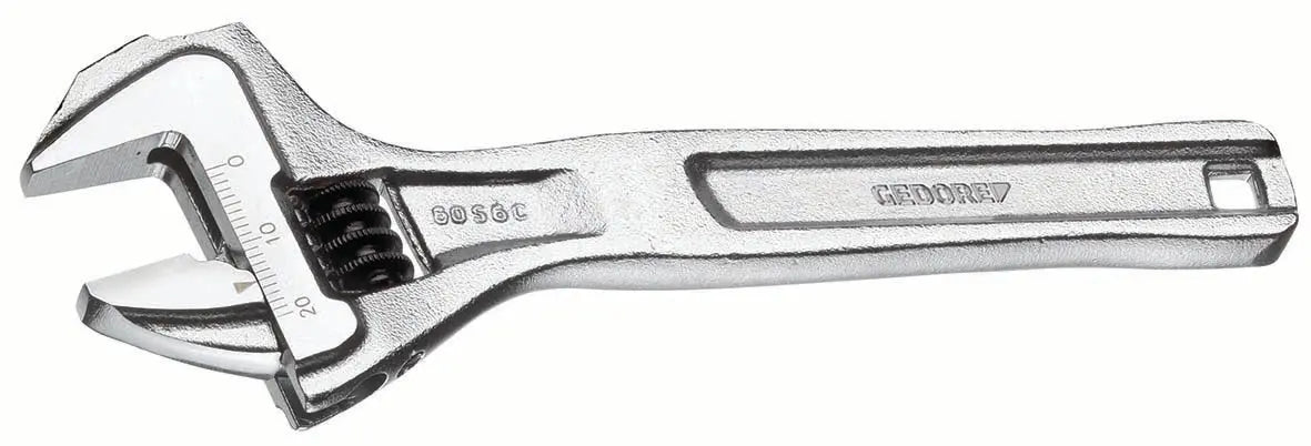 Gedore 60 S 10 C Adjustable Wrench 10", open end, chrome-plated 2170973 Gedore