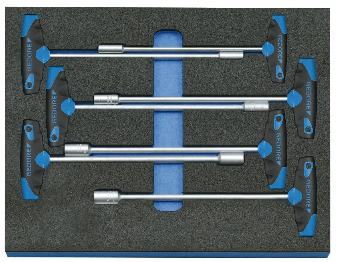 Gedore 2005 CT2-2133 T Nut driver set in 2/4 CT tool module, 7 pcs 2016532 Gedore