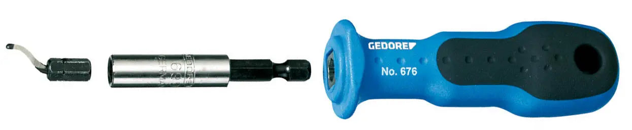 Gedore E-8730 Deburrer bit 1/4" hex 2190915 Gedore