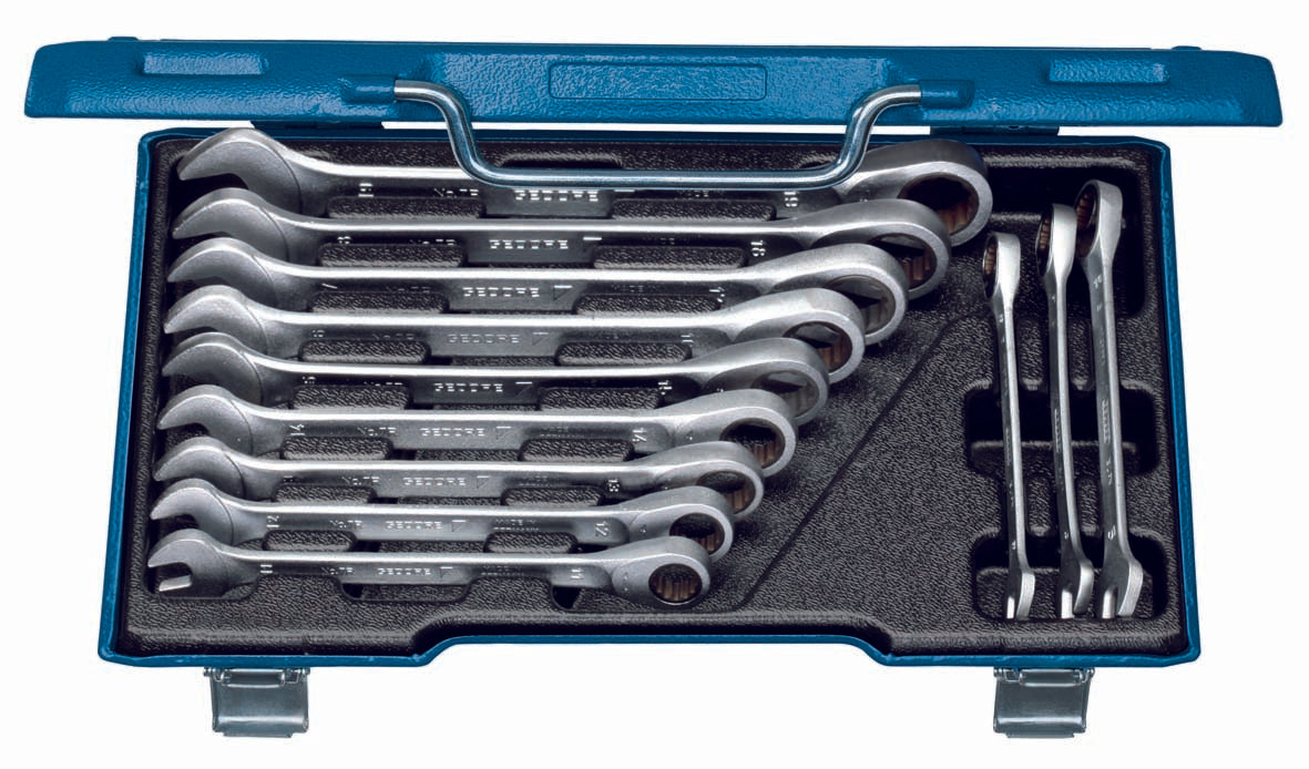 Gedore 7 R-012 Combination ratchet Wrench set 12 pcs 8-19 mm 2297442
